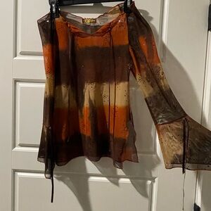 Fairy Off the Shoulder Sheer Blouse